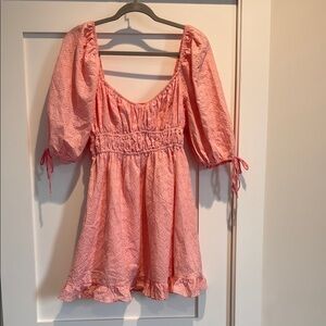 Pink Eyelet Women's Top